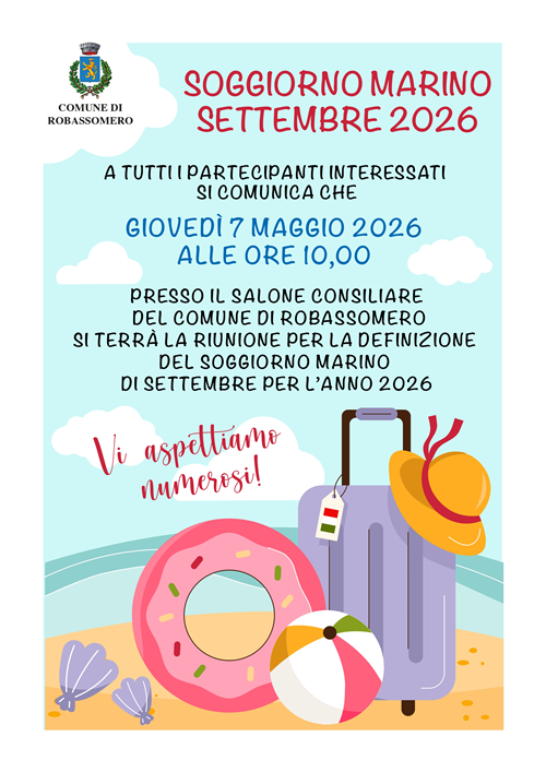 Riunione Soggiorno Marino Liguria 2026