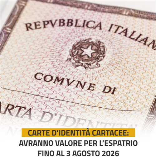 Le carte didentità cartacee non saranno più valide per lespatrio.
