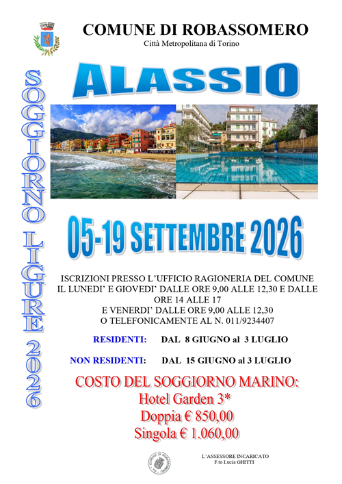 Iscrizioni Soggiorno Marino Settembre 2026